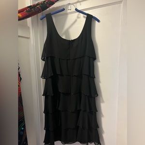 Rayon Flapper-style dress with sequin edges. Size 16